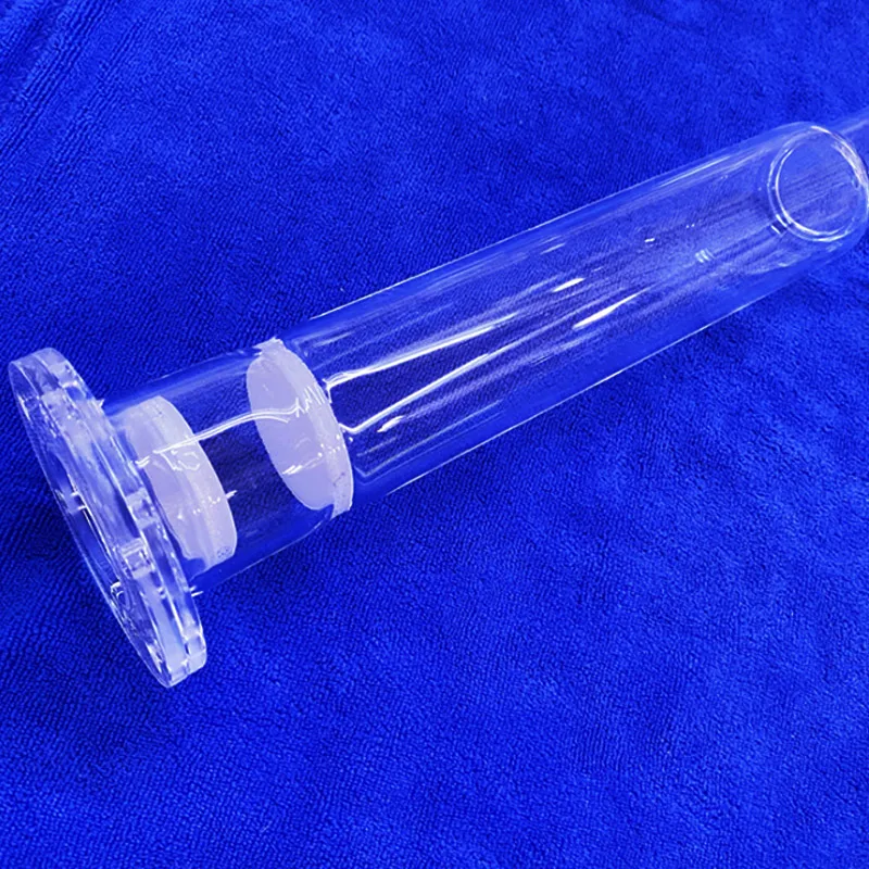 quartz tube w/ cf flange for ultra-hi vacuum