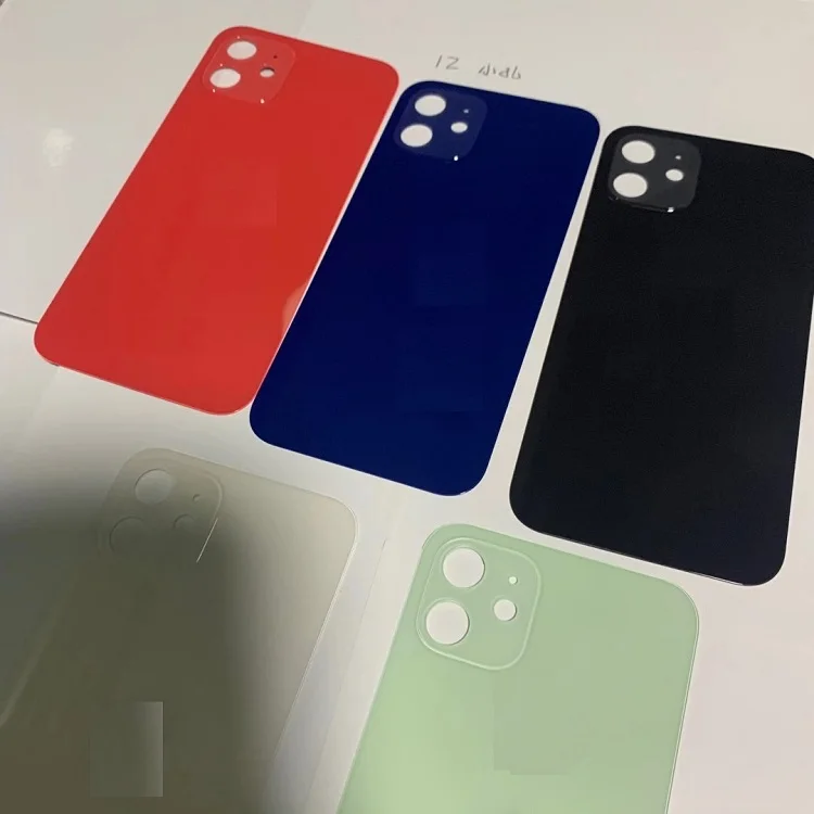 Оптовая продажа Задняя стеклянная панель для iPhone 12 Mini 11 Pro Max задняя крышка корпуса батарейного отсека