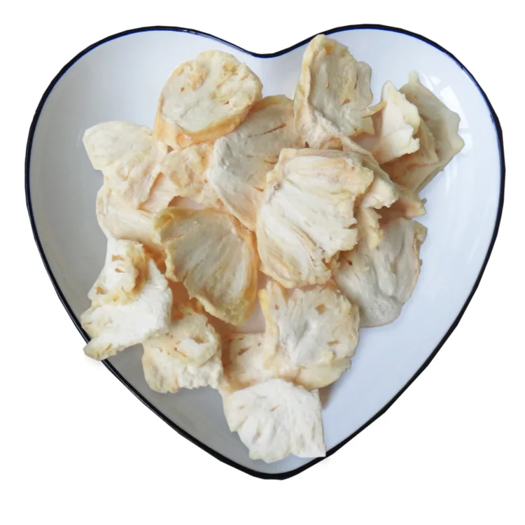 Natural Delicious Freeze-Dried Pineapple Slices Soft Dried with Beneficial Compositions for Human Health Bulk-Packed Snacks