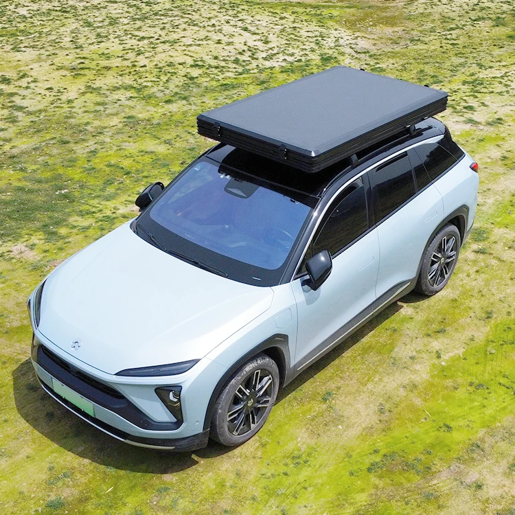 OEM 4X4 Aluminium Triangle SUV  Roof Top Tent Hard Shell Tent For Camping Car Roof Tent(With Window On Back)