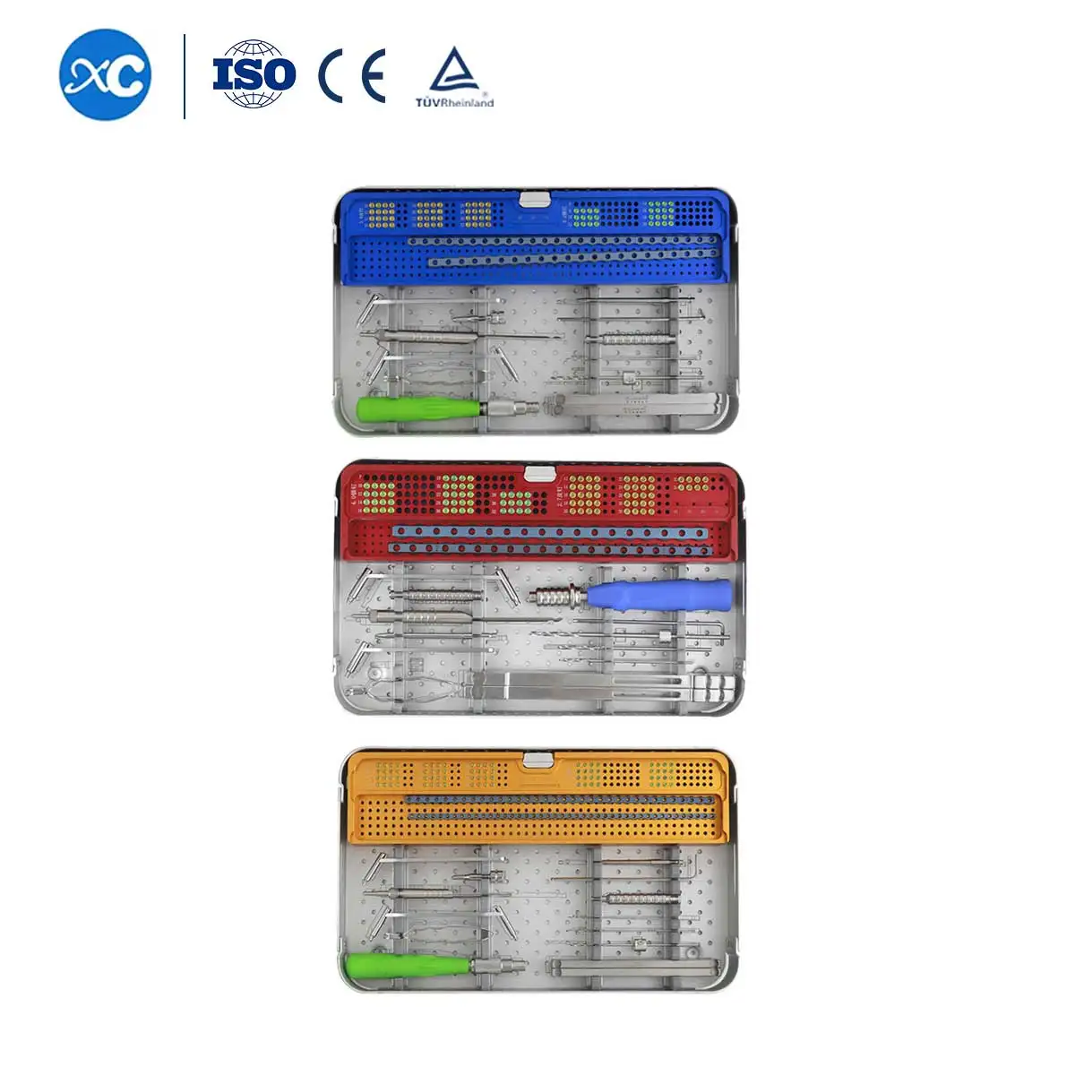 Wholesale XC Medico Veterinary Surgical Instruments ALPS 1.6mm Mini Locking Plate Orthopedic Surgical Instrument Kit for Pet//