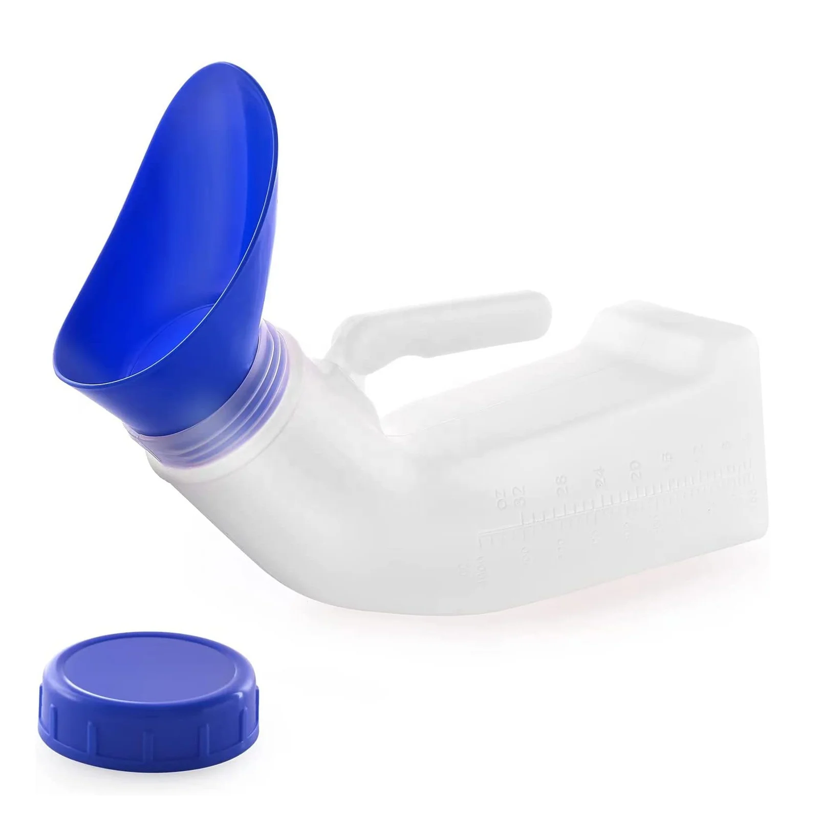 Unisex Urine Bottle Portable Pee Urinal with Lid and Funnel
