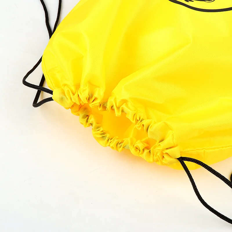 calico mini canvas drawstring backpack bag pull rope custom logo making machine backpack