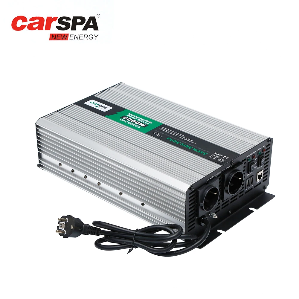 2000w pure sine wave power inverter with charger function and remote control and USB