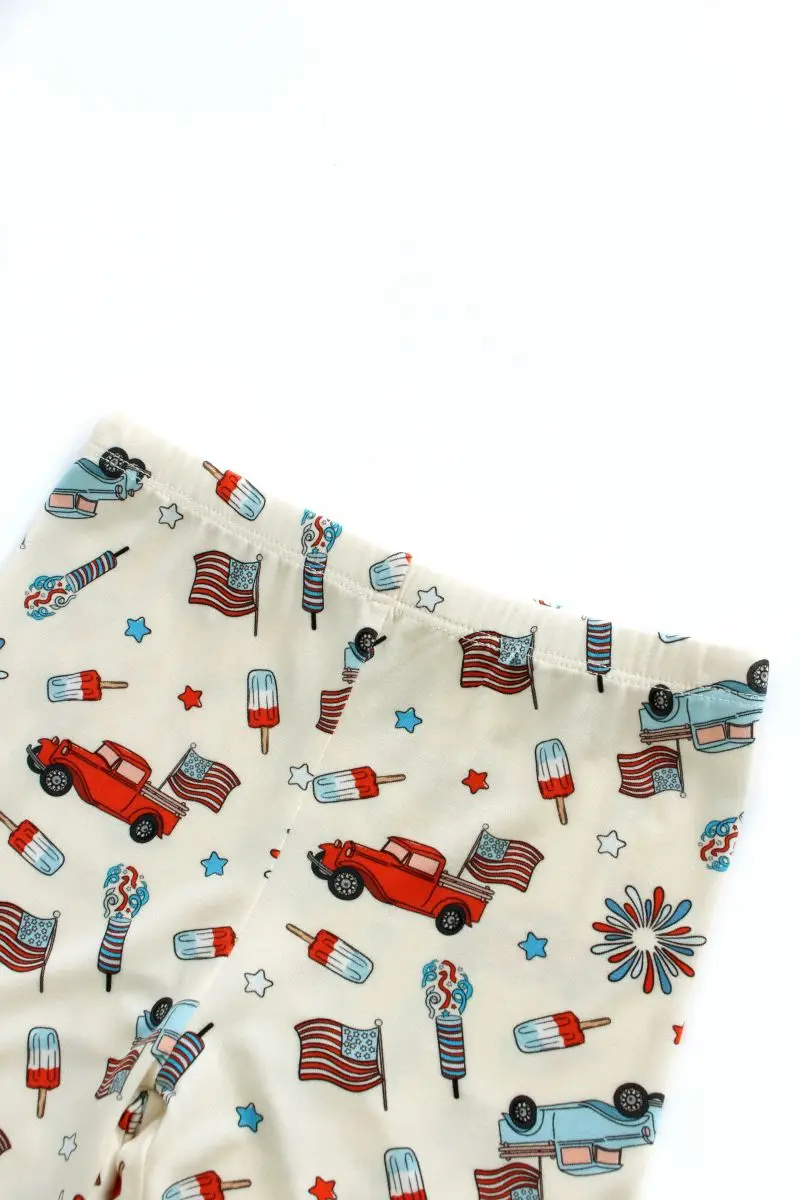 OEKO TEX Certified Custom Newborn Clothing Sets Digital Printing Bamboo Shorts PJ for Boys Girls 2-Piece Set by Manufacturer