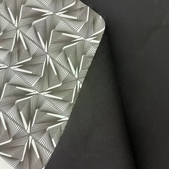 Мода полиэстер 100D 4-полосная выше колен из эластичной ткани ламинированные графеновая мембрана