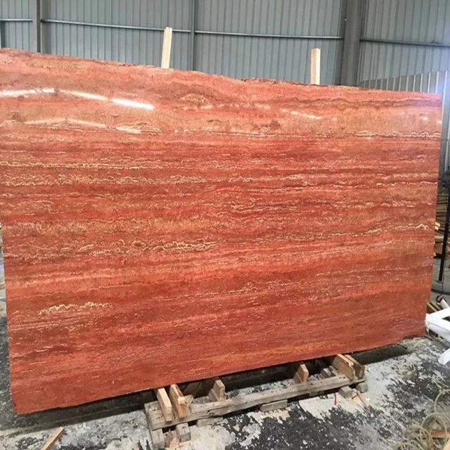 red travertine marble