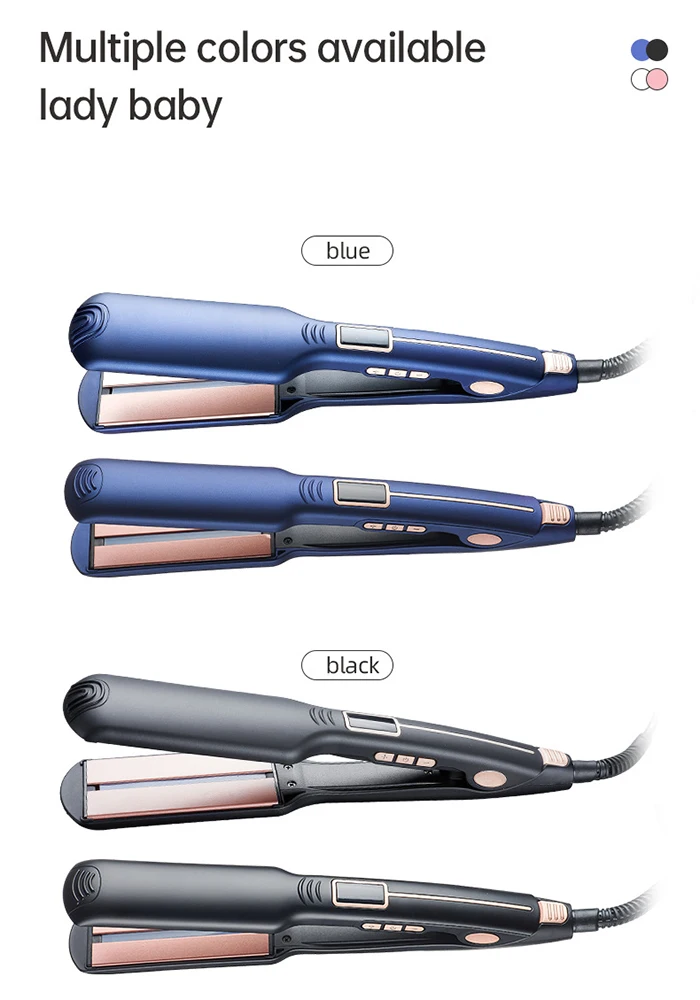 High Quality Mini Fast Titanium Plate Dryer Creative Automatic Wide Hair Curler Electric Straightener Iron Air Cushion Styler