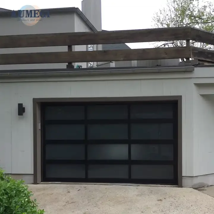 Top Selling Residential Modern Flush Sandwich Panel Automatic Sectional Overhead Steel Garage Door For Homes