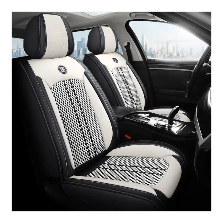 Кожаные чехлы для сидений автомобиля LuluAn из полиуретана искусственного шелка Toyota Sportage Accent Santana Tucson Santa Fe B Class Crv M3