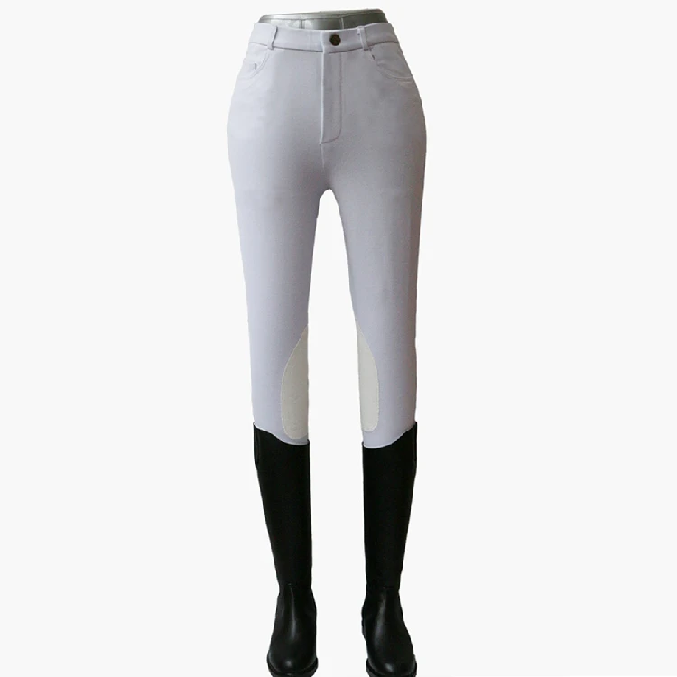 2022 Shanghai Imported material equestrian knitted riding breeches men and women in the same style comfortable and breathable