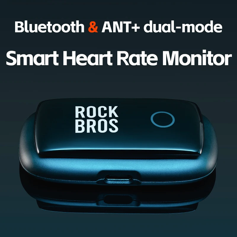 ROCKBROS Heart Rate Monitor Fitness Gym Belt Training IP67 Belt Waterproof Heart Rate Monitor Armband