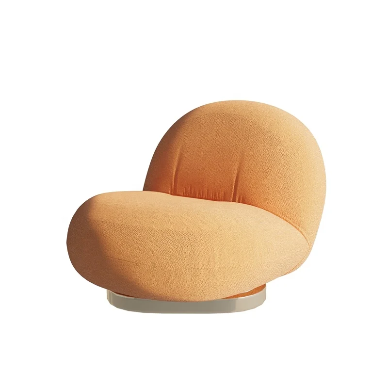 Factory OEM designer furniture mid century modern nordic italian luxury velvet single sofa recliner lounge chair