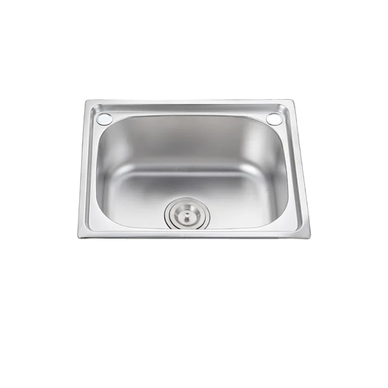 Household single tank kitchen single basin-body brushed 304 stainless steel dishwashing basin small size sink dish washing basin