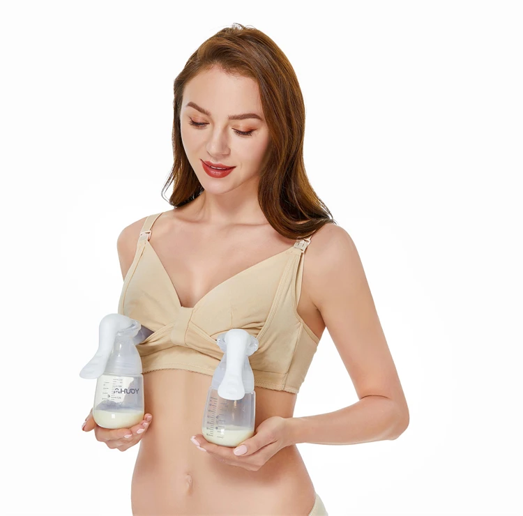
Fast Delivery Customized Hands Free Skin-Friendly Maternity Breastfeeding Bra 