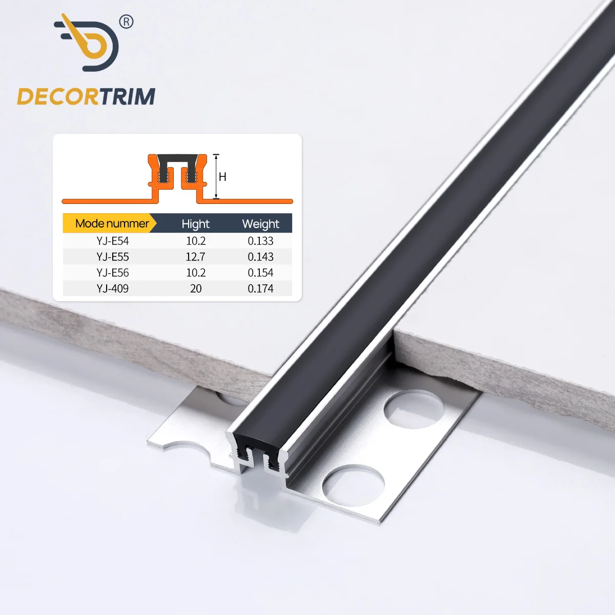 Prolink Metal Factory High Quality Aluminum Tile Expansion Joint/Tile Movement Joint