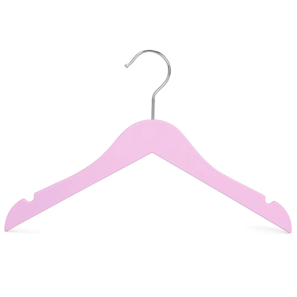 LINDON Colorful ABS Material Thin Kids Clothes Hanger with Rubber Coated