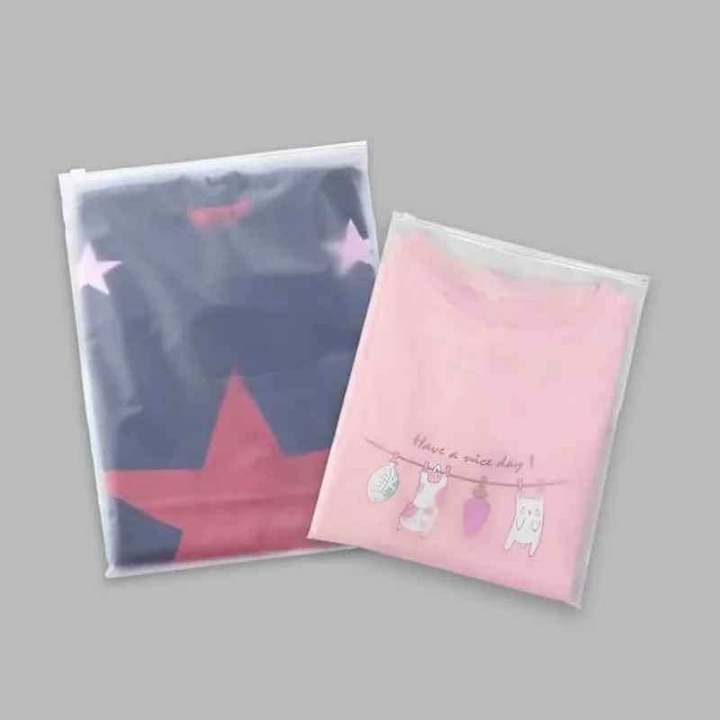 High Quality Pvc Transparent Frosted Zipper Bag With Valve Sealing Handle Custom Print For Clothing Shopping Business Turkey