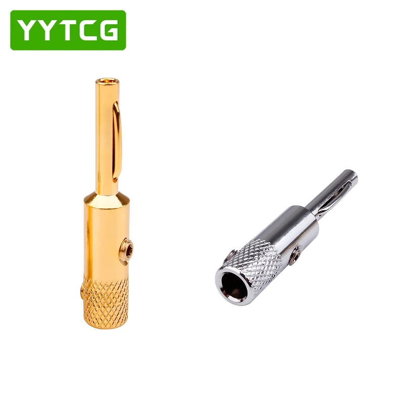 Gold Plated Frozen Banana Head Audio Banana Plug Speaker Speaker Plug