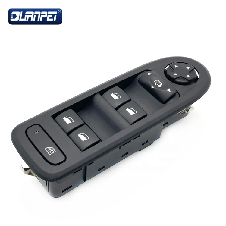 Electric Power Window Master Switch 96666289ZE 98060866Z Window Lifter Switch For Peugeot 408 308 Black And Beige 2 Colors