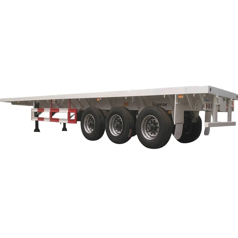 CIMC  Qingdao 40ft flatbed trailer with super single tire