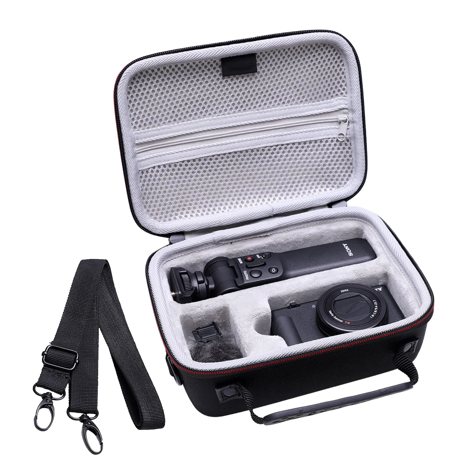 Customized Hard Shell Eva Case For Sony ZV-1 Vlog Camera Fits Vlogger Accessory Kit Tripod and Microphone