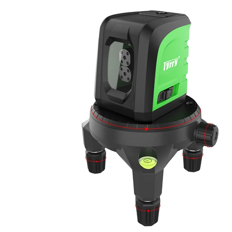 2021-2022 ISO9001/BSCI/ CE/ RoHS Indoor/Outdoor DIY Decoration Portable Automatic Leveling  2 Green Beam Cross Line  Laser Level