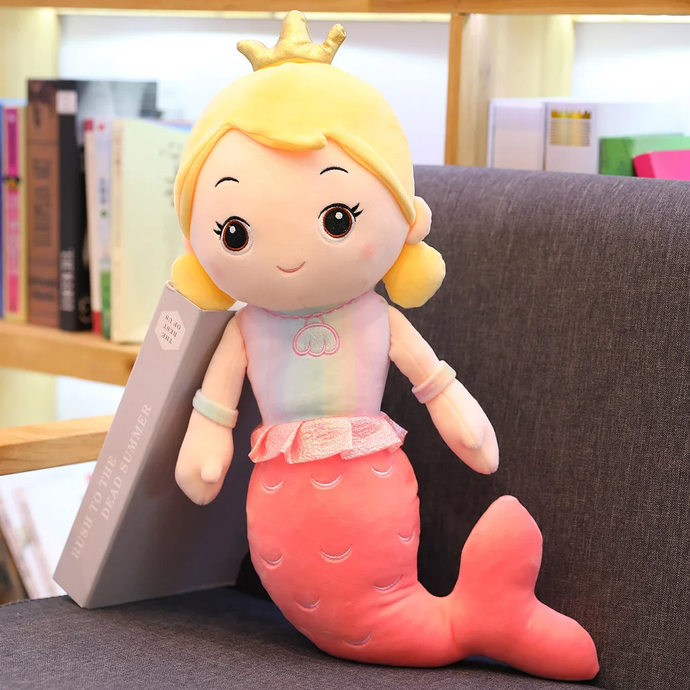 
70cm Lovely Animal Soft Doll Custom Plush Toys Mermaid Stuffed Pillow Plush Mermaid Toy 