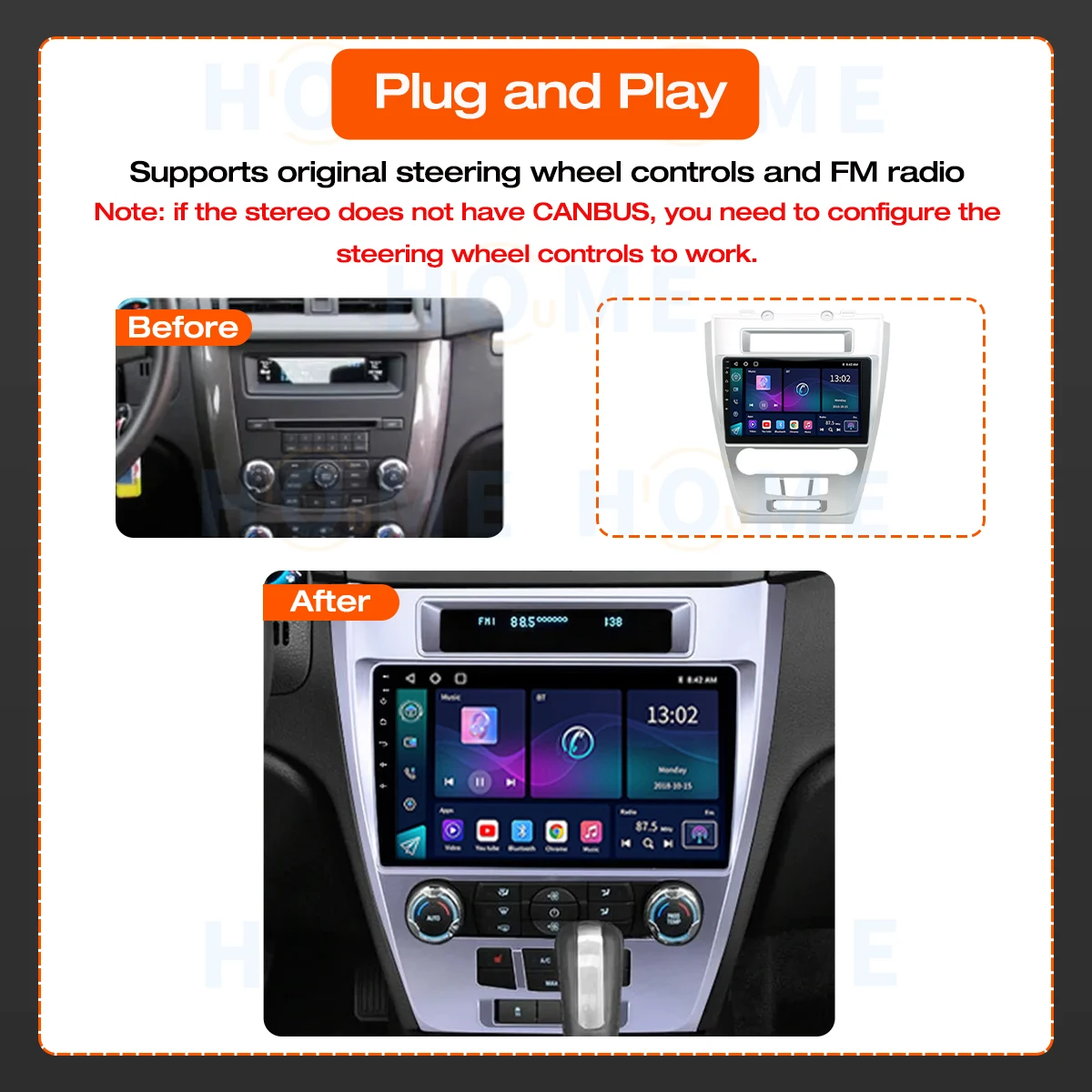 Factory price Android 10 For Ford Fusion Mondeo Mustang 2009 2010 2012 2013 Car Radio Navigation GPS Multimedia Player Audio