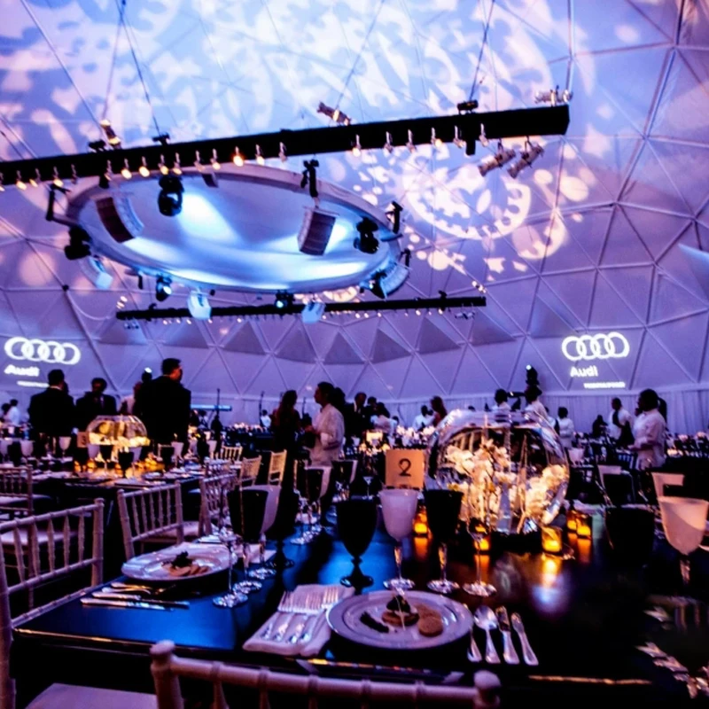 Geodesic Wedding Dome Circus Teepee Tent For Big Party Glamping