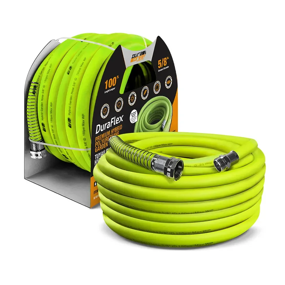 LANBOOM Hybrid Polyurethane PU Garden Water Hose  Lightweight 5/8inch x 50FT