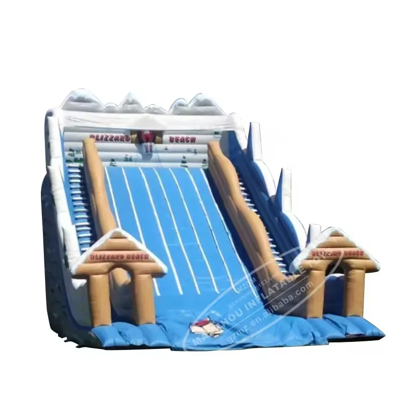 Sleds Snow Tubes Dry Slide Outdoor Inflatable Slide tobogan and Bouncer Park Toy
