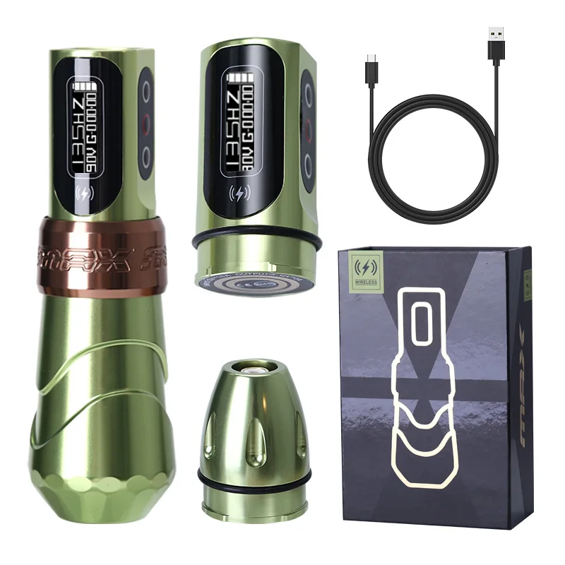 Flux Max Wireless  Electric Tattoo Pen Machine 2400mAh Battery Brushless Digital Permanent Makeup Tattoo Machine Kits