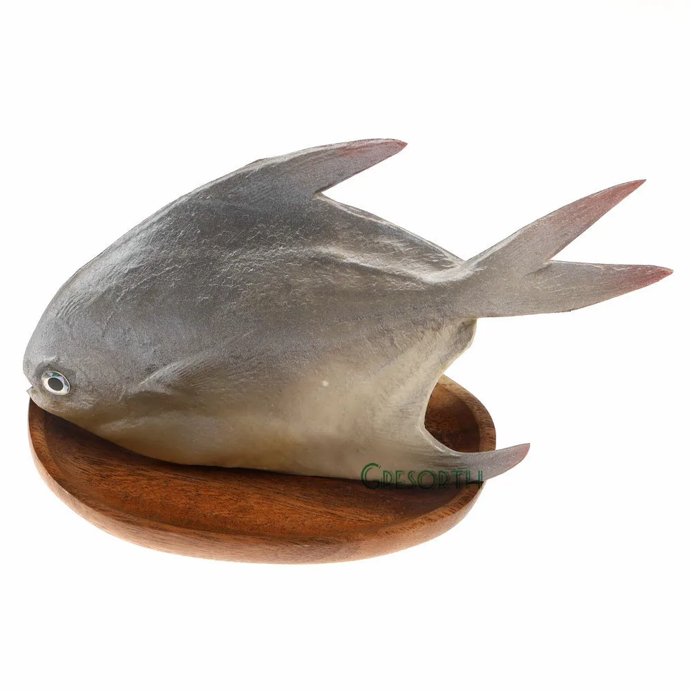 Gresorth 21.5cm Fake Fish Decoration Artificial Pomfret Lifelike Food Model for Home Party Shop Hotel Restaurant Display
