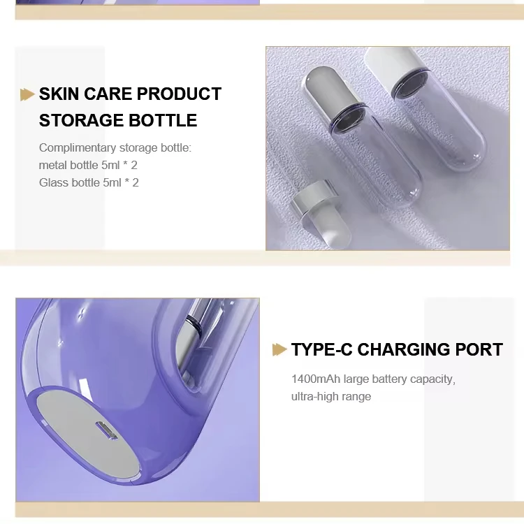 Home Use Beauty Device Portable Facial Skin Care Moisturizing Water Oxygen Injector Airbrush Steamer Nano Face Mist Sprayer