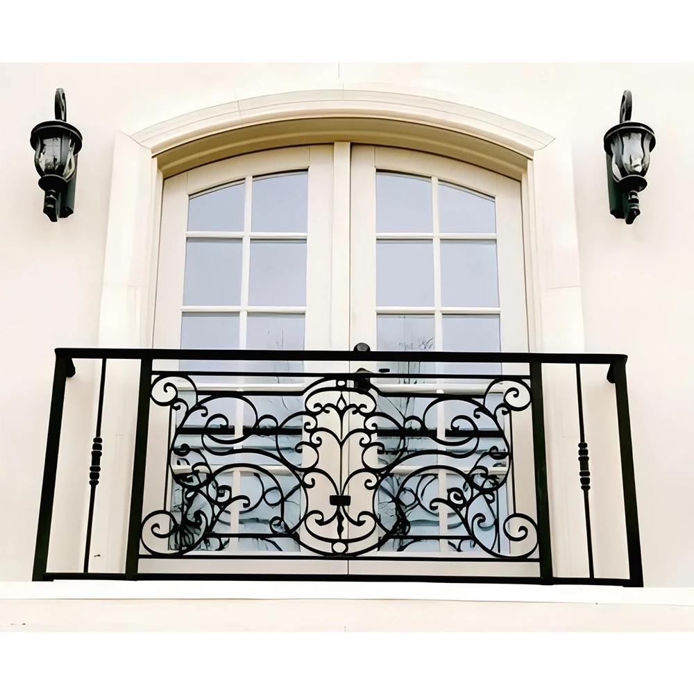 Georgia steel iron stainless French balcony Juliet railing design protect people or windows