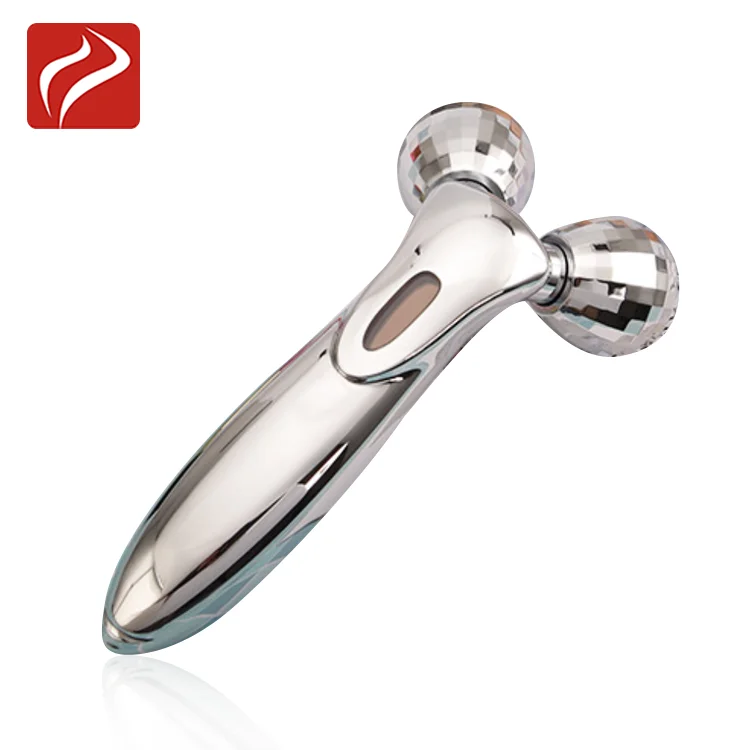 Новые товары 2020 Серебряный 3D массажный ролик массажер для лица