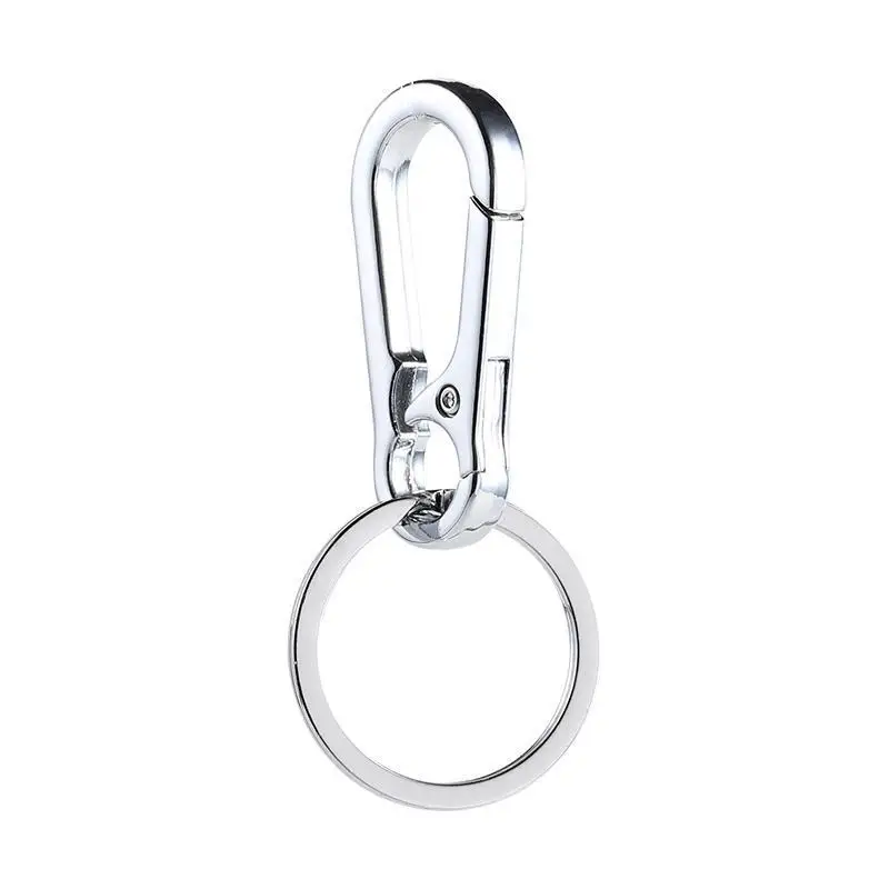 High quality durable zinc alloy silver custom logo metal keychains