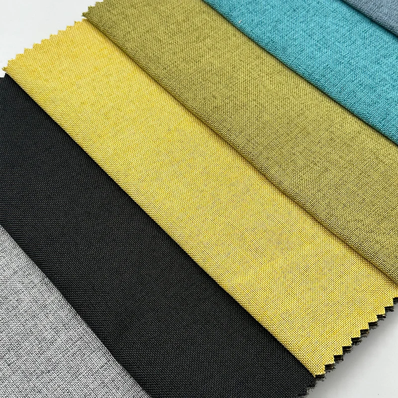 Wejoy легкий 240gsm 100% полиэстер льняная ткань для домашнего текстиля декоративная