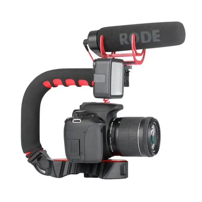 Ulanzi U-Grip Pro Best price Triple Cold Shoe Mount Video Stabilizing Handle Grip Rig for Camera and Smartphone