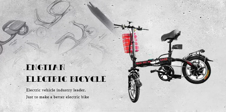 Engtian 350w Moped Bike Foldable for Kids Electric Bicycle Mini Lithium Battery 48V One Seat Carbon Steel 251 - 350w 31 - 60 Km