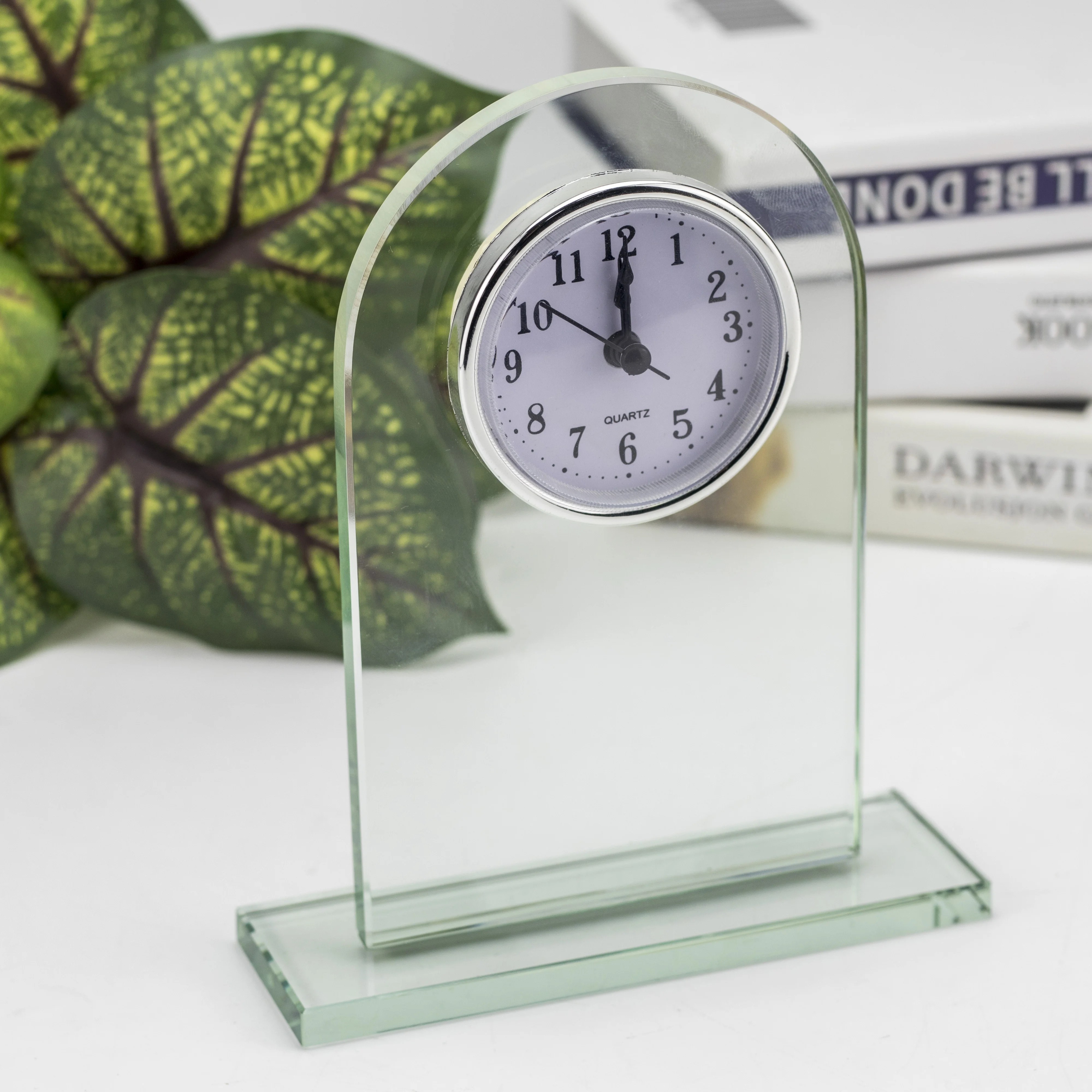 Transparent Awards Everlasting Love Anniversary Clock For Souvenir Table Clock Personalized Custom As Wedding Favor Gifts