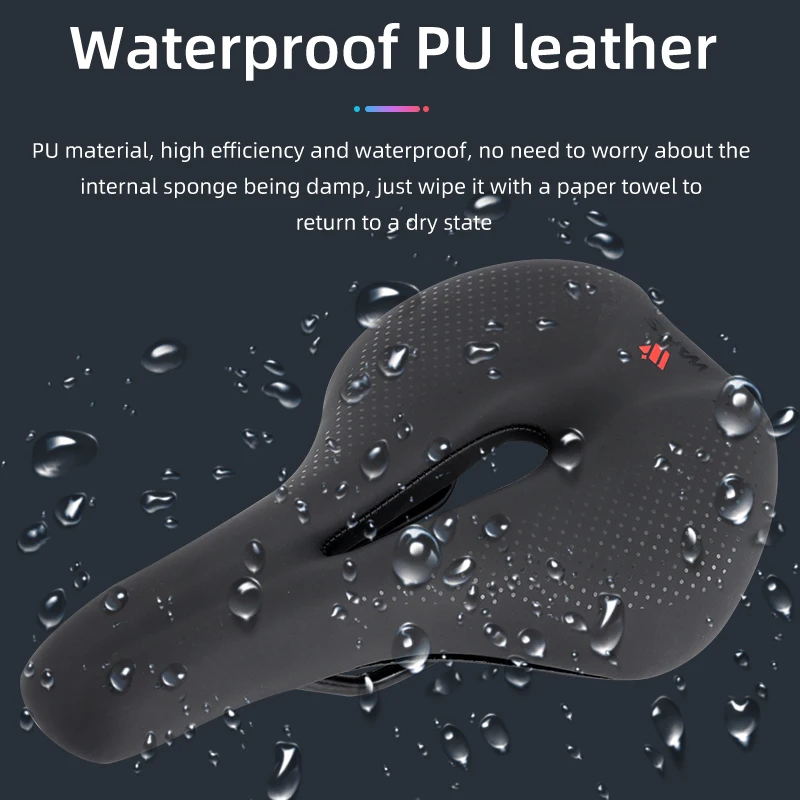 Ultra Light Shockproof Wake Bike Seat Hollow Breathable Mountain Bicycle Cushion with Ventilation Function