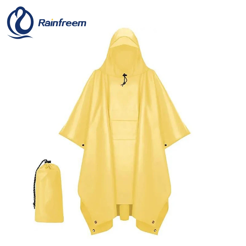 Eco-friendly high quality  waterproof raincoat trench poncho 100% waterproof guarantee for outdoor