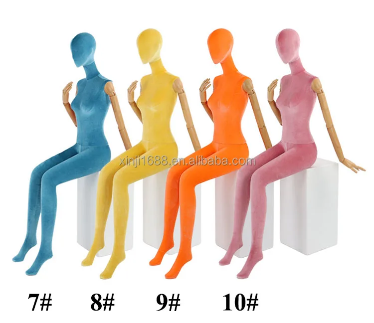 XINJI Fashion Clothing Store Full Size Mannequins Female Fabric Full Body Models Clothes Stand Mannequin for Window Display