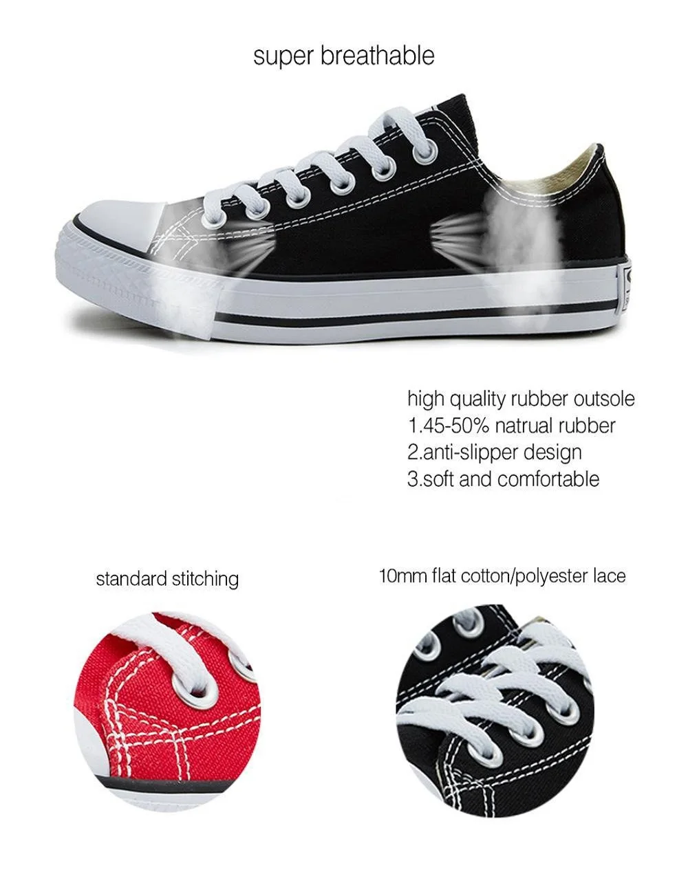 Custom wholesale cheap plain blank white high top canvas shoes for men