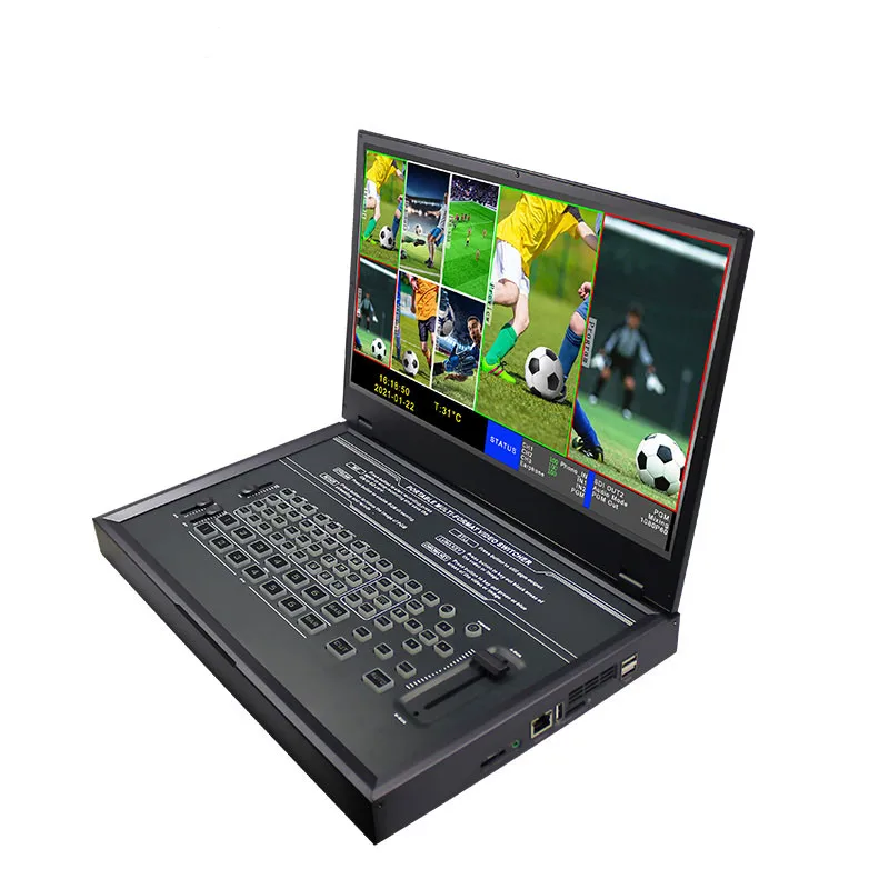 Devicewell Portable 15.6inch 6-Channel Multiview HD Video Switcher
