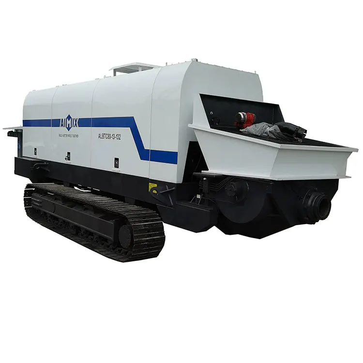 Aimix track concrete pump ready mix concrete mixer pump