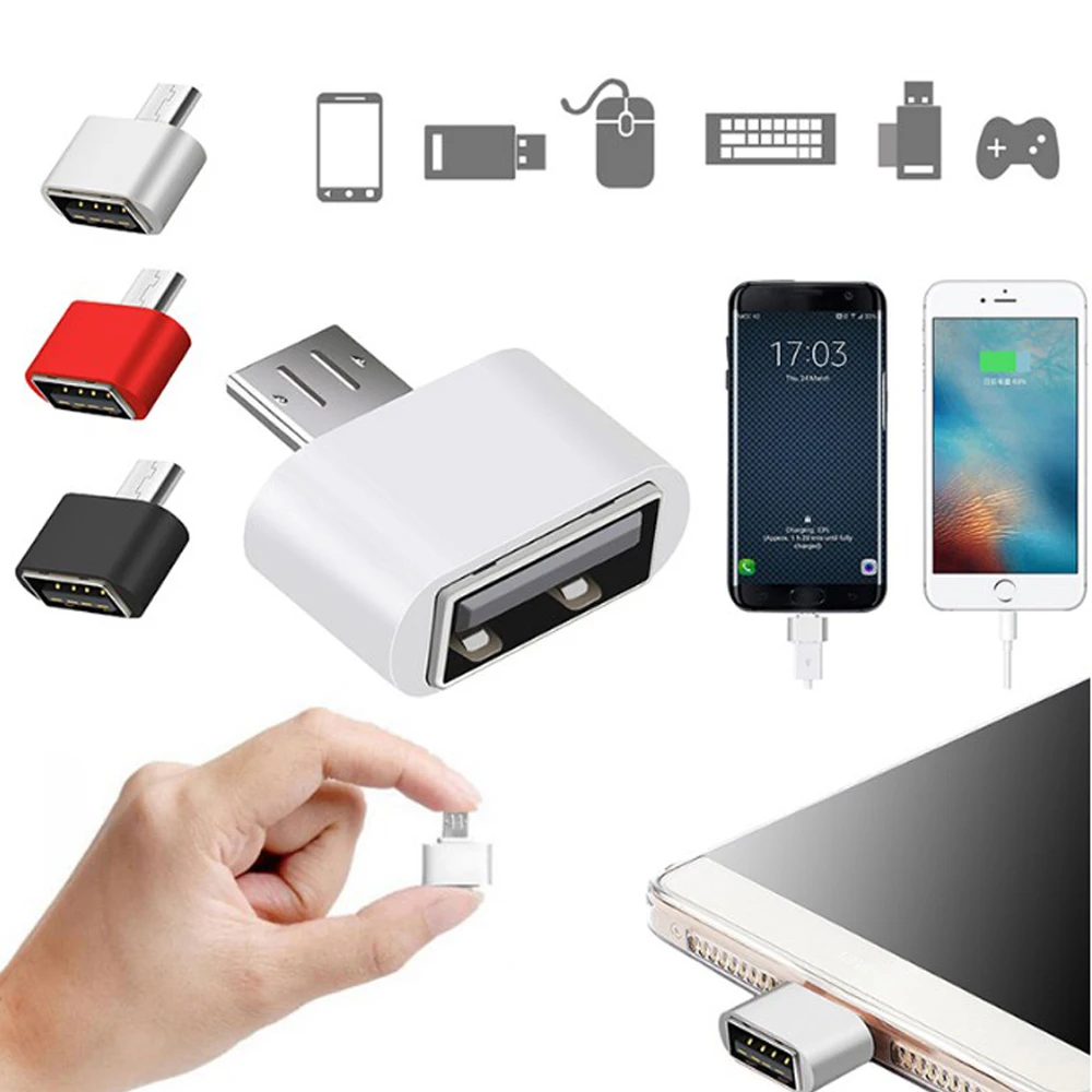  Мини OTG Кабель Micro-USB 2 0 Женский USB конвертер адаптер для телефона