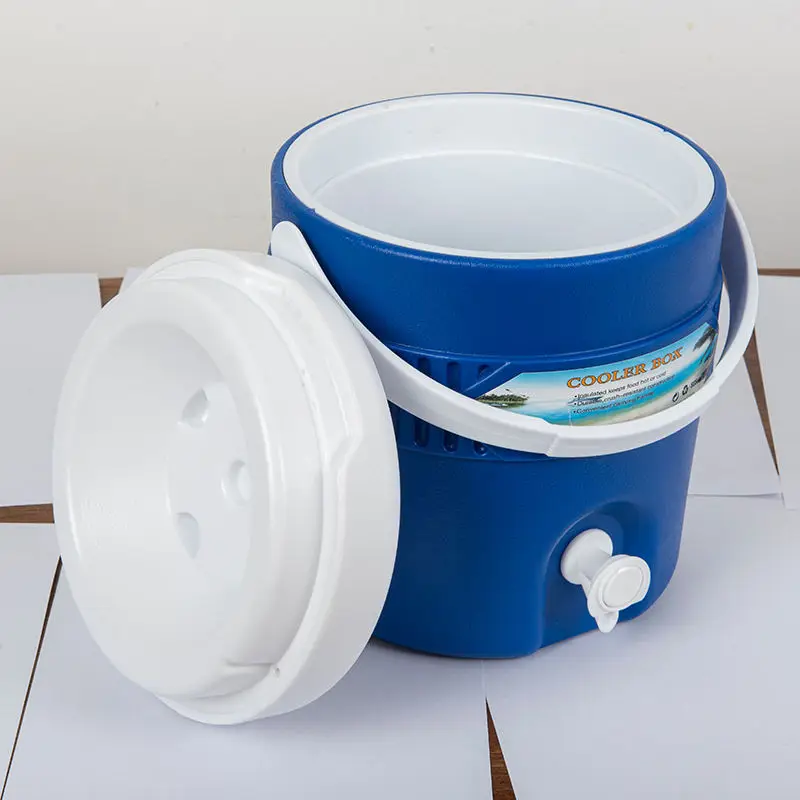 Picnic Travel Camping Plastic Ice Cooler Box Water Cooler Jug 3L/8L Insulated Handle Cooler Box for Car